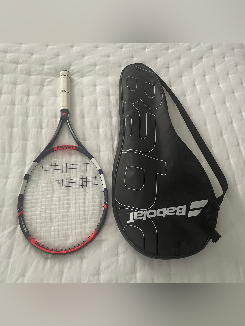 Babolat Evoke 105 Tennis Racket with original carrying case.